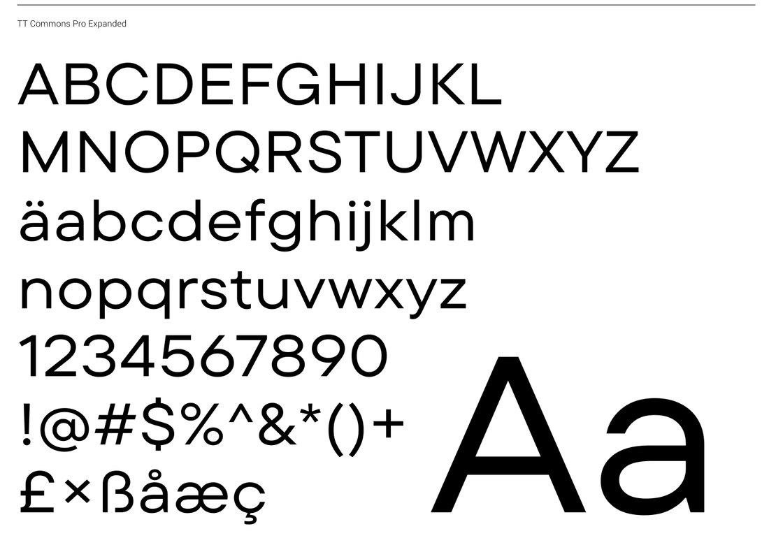 fyn brand typography showing font characters and numbers